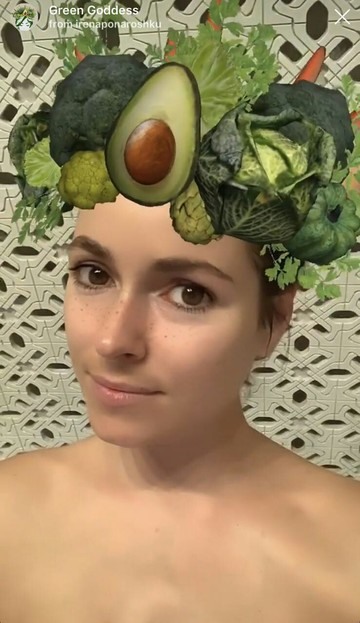 Instagram maszk avokádó és brokkoli