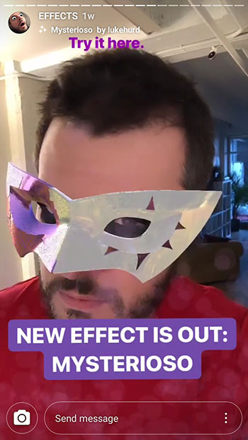 hogyan lehet új maszkokat hozzáadni az instagramhoz
