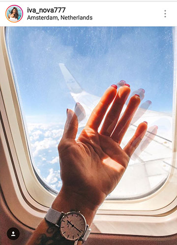 nyári fotó instagram repülőgépen