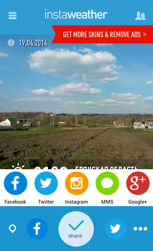 Hogyan adhatunk időjárási információkat Instagram-fotókhoz