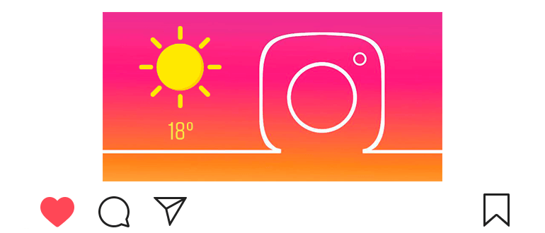 Hogyan állítsuk be a hőmérsékletet az Instagram-on