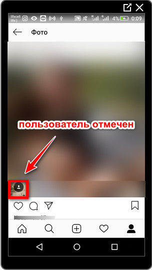 A felhasználó meg van jelölve Instagram