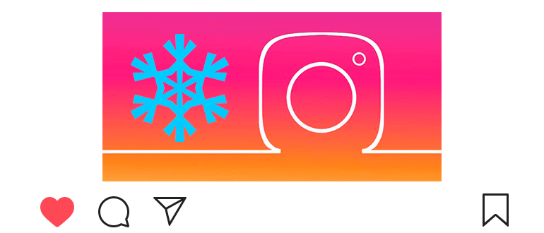 Hogyan készítsünk havat Instagram-on