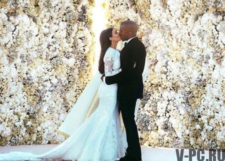 Kim Kardashian a férjével a Instagram-on