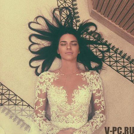 Kendall Jenner az Instagram fotón