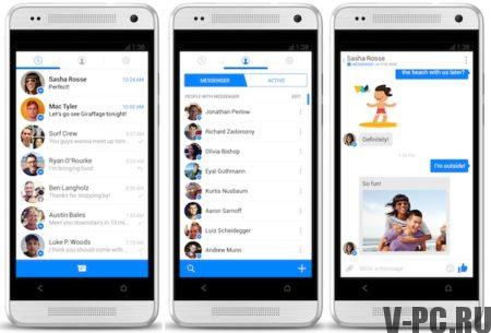 Hogyan lehet kommunikálni a Facebookon messenger segítségével