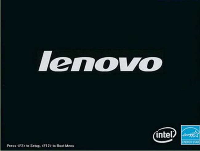 Lenovo laptop indítóképernyő