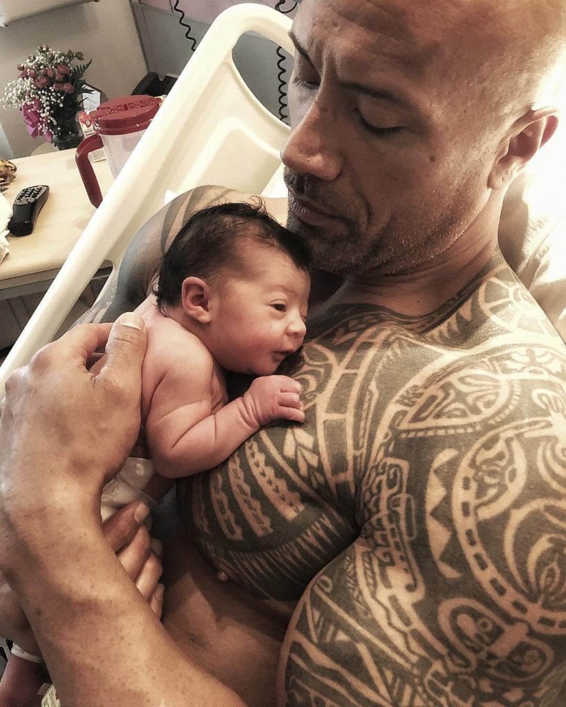 Dwayne Rock Johnson és Tiana lánya Instagram
