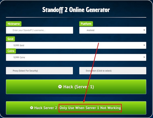 Hack Server 2, ha az 1. szerver nem akar működni